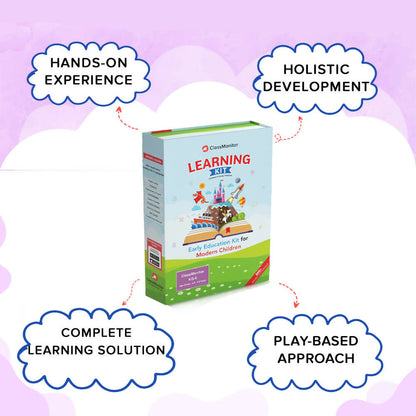 ClassMonitor KG2 Preschool Learning Educational Kit includes 300+ Early Learning Activity Sheets for kids of Age 4.5 - 5.5 Years
