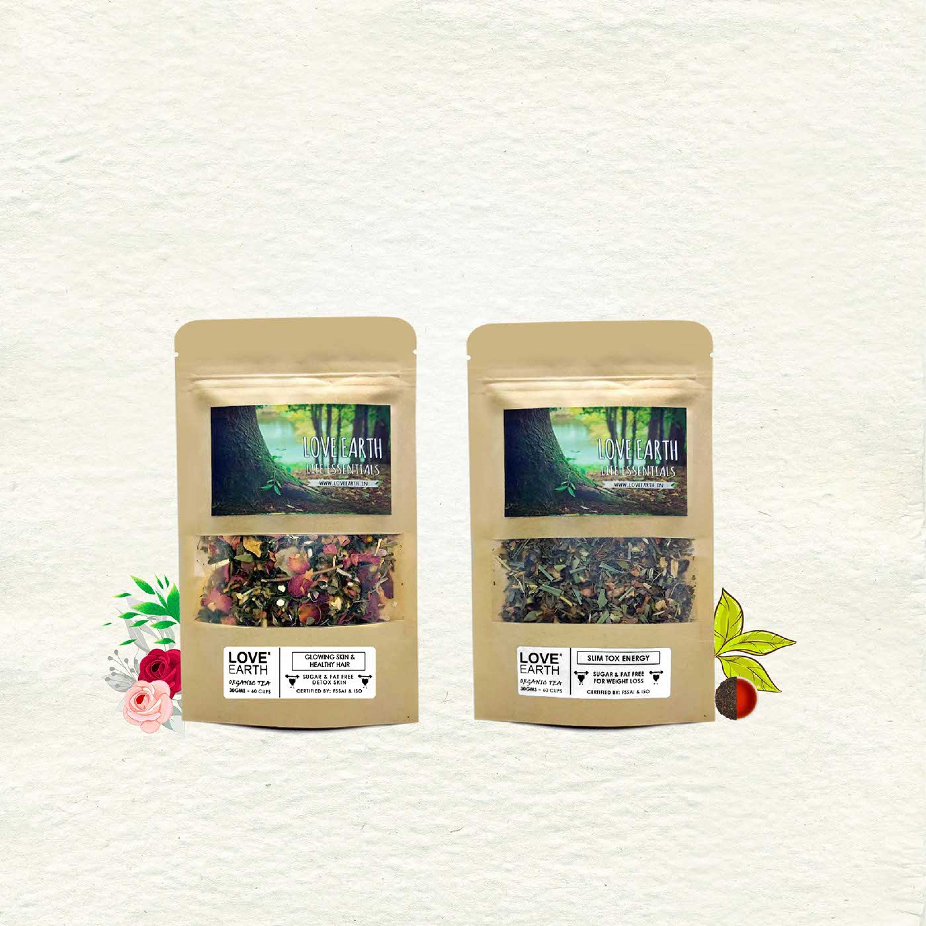 Love Earth 60 Days Tea-Tox Combo