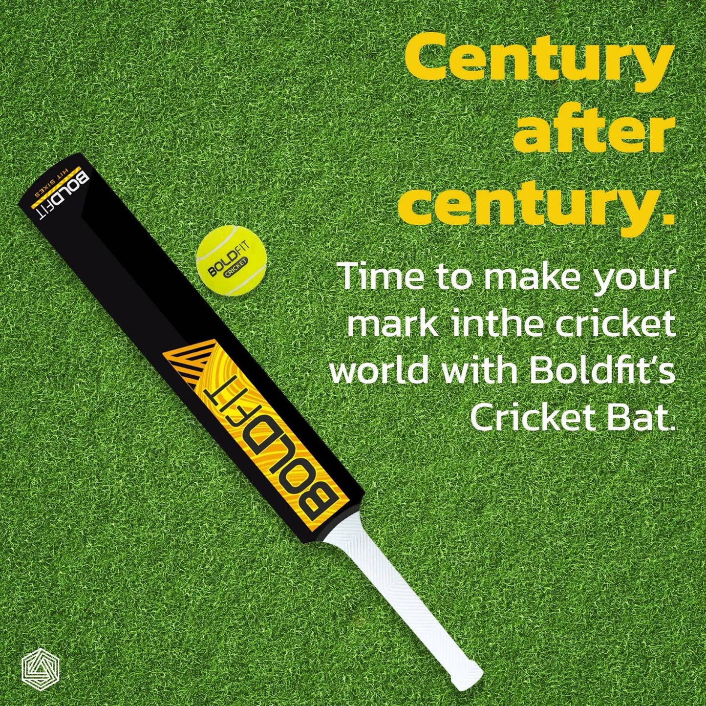 Boldfit Turf Cricket Bat (Full Size)