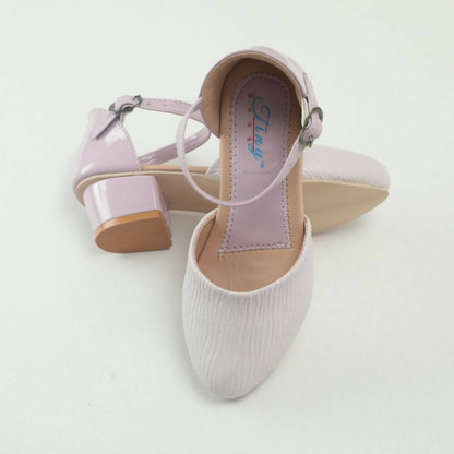Tiny Bugs Girls Party Wear Ballerinas Heels - Purple