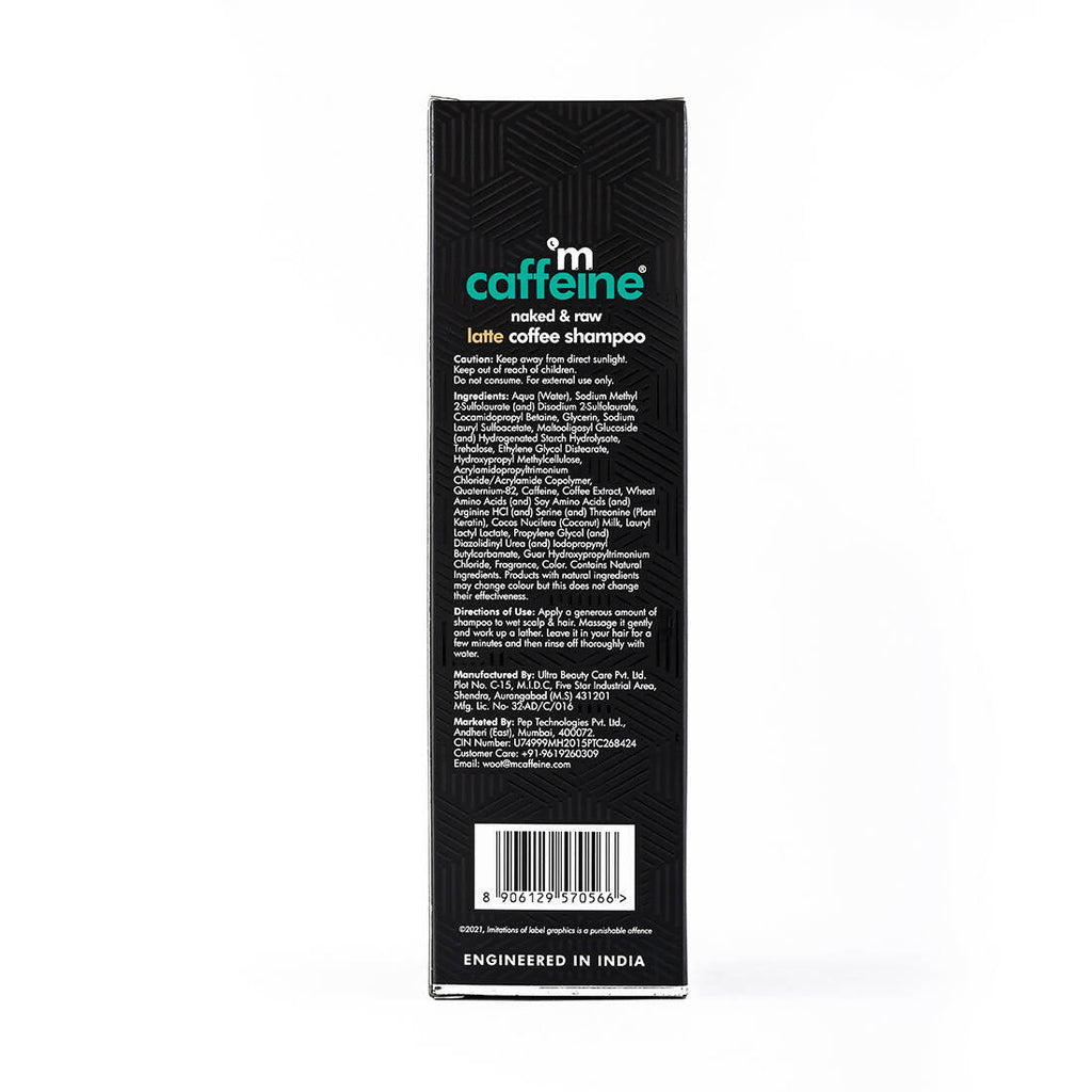 mCaffeine Naked & Raw Latte Coffee Shampoo