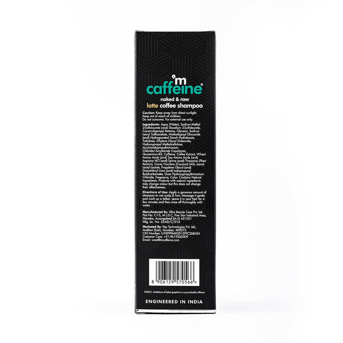 mCaffeine Naked & Raw Latte Coffee Shampoo