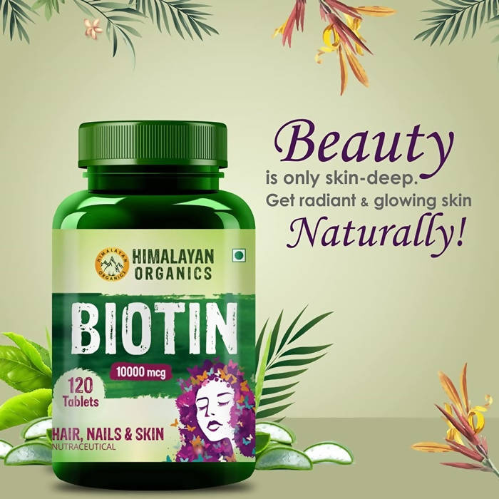 Himalayan Organics Biotin 10000 mcg - 120 tabs