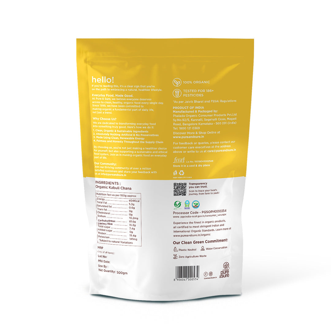 Pure & Sure Organic Kabuli Chana