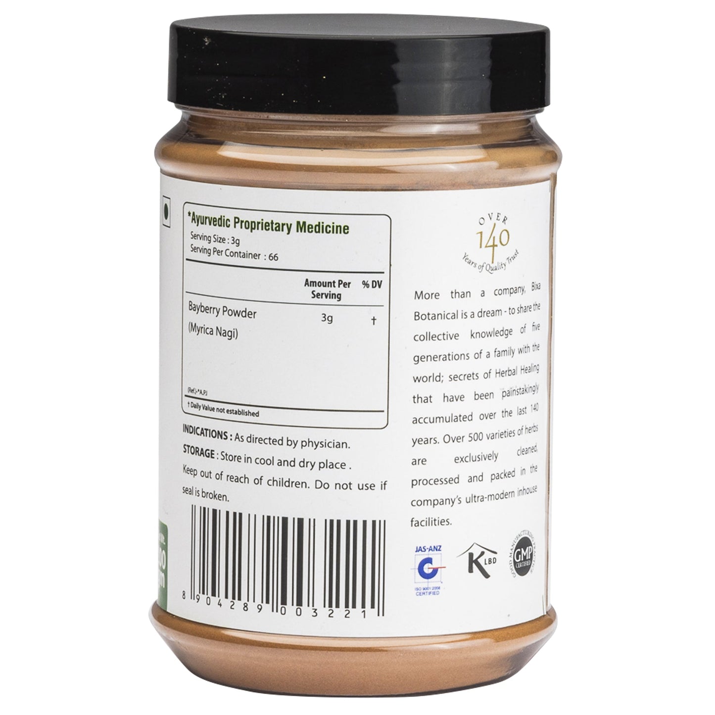 Bixa Botanical Kaiphal Powder  Myrica Nagi - 200 gms