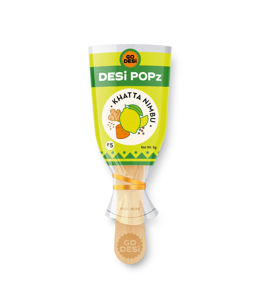 Go Desi Khatta Nimbu Popz - 50 PCS - 400 gms