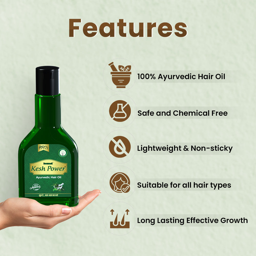 Deemark Kesh Power Ayurvedic Hair Oil & Shampoo for Hair fall