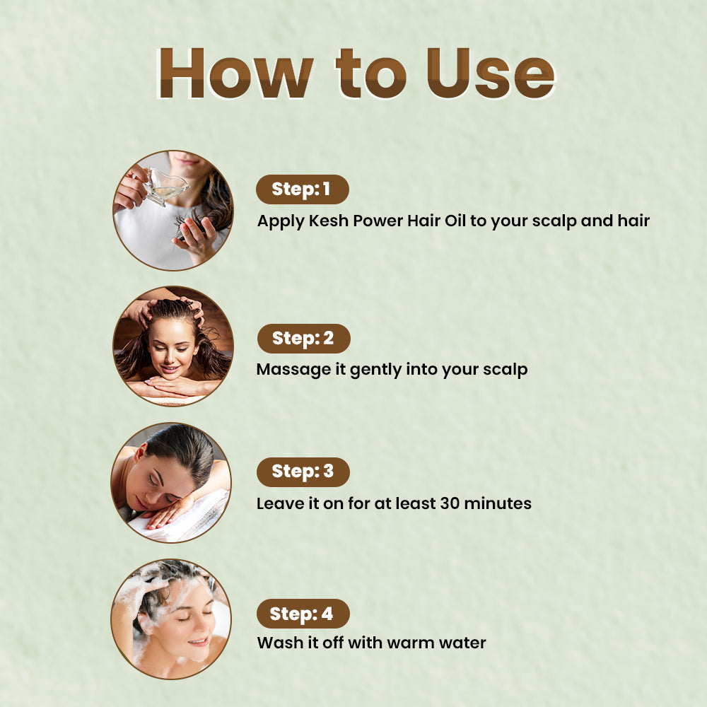Deemark Kesh Power Ayurvedic Hair Oil & Shampoo for Hair fall