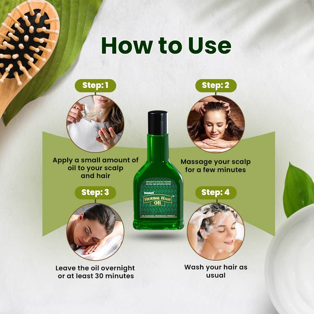 Deemark Kesh Power Ayurvedic Shampoo & Herbal Hair Oil for Healthy Hair