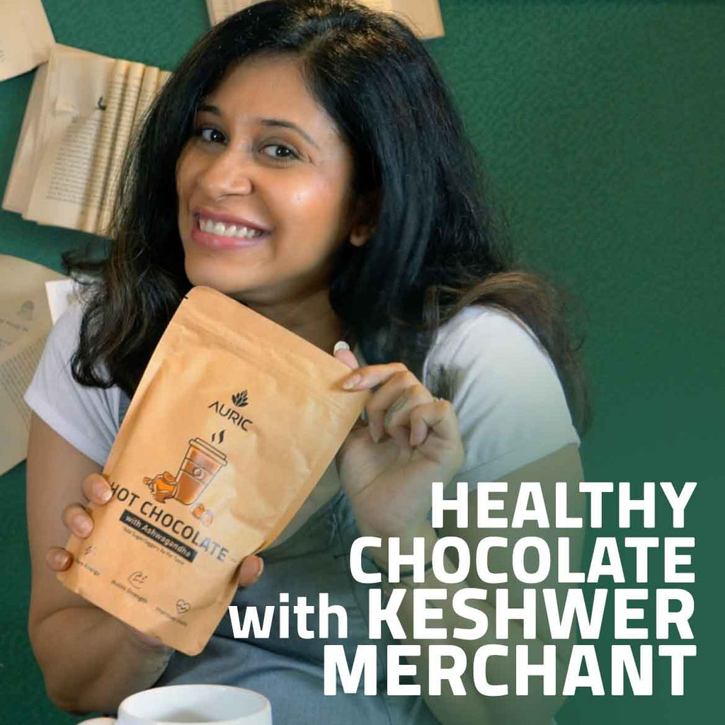 Auric Ashwagandha Cocoa with Ragi Almond Cookies Combo