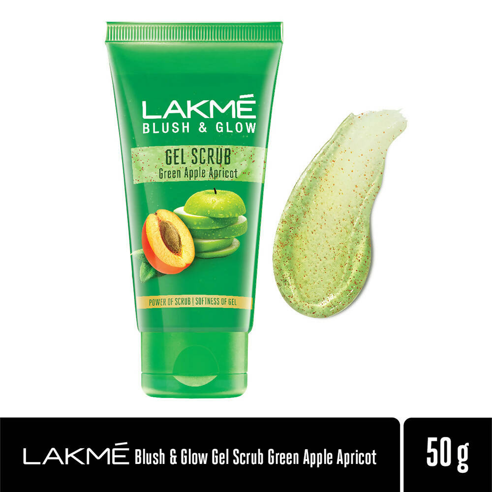 Lakmé Blush & Glow Gentle Deep Clean Gel Scrub With Green Apple & Apricot - 50 gms