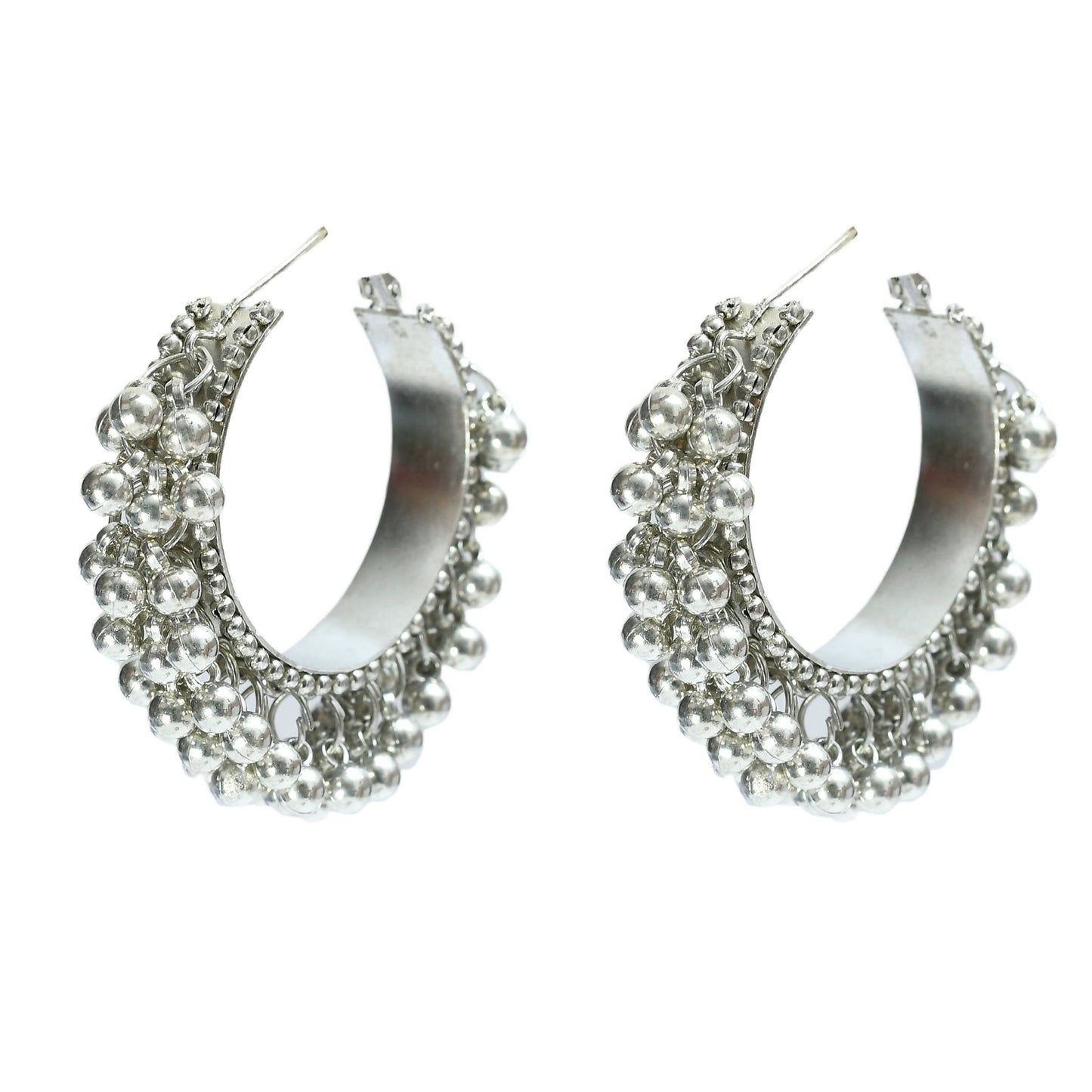 Mominos Fashion Johar Kamal Oxidised Silver-Plated Brass Finish Radha Kishan Long Necklace For Women (Silver)
