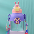 Purple Cartoon Kids Sipper Bottle