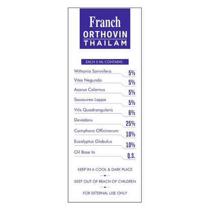 Franch Orthovin Thailam Highly Concentrated Oil