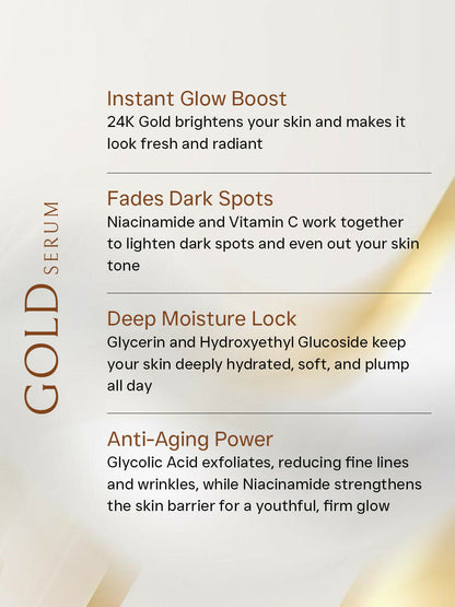 Flawora 24k Golden Glow Face Serum