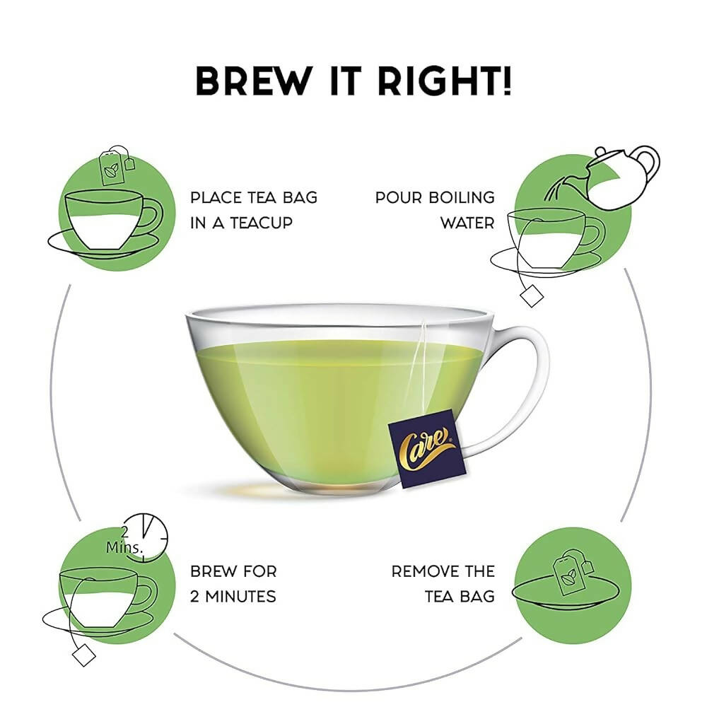 Care Moringa & Giloy Green Tea Bags with Spearmint