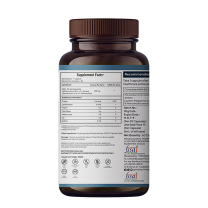 Miduty KSM 66 Ashwagandha 3x capsules