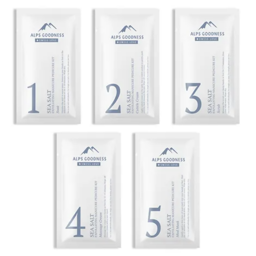 Alps Goodness Sea Salt Exfoliating Manicure Pedicure Kit