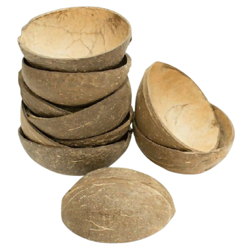 Thenga Natural Oval Coconut Shell Bowls