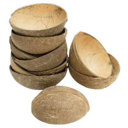 Thenga Natural Oval Coconut Shell Bowls
