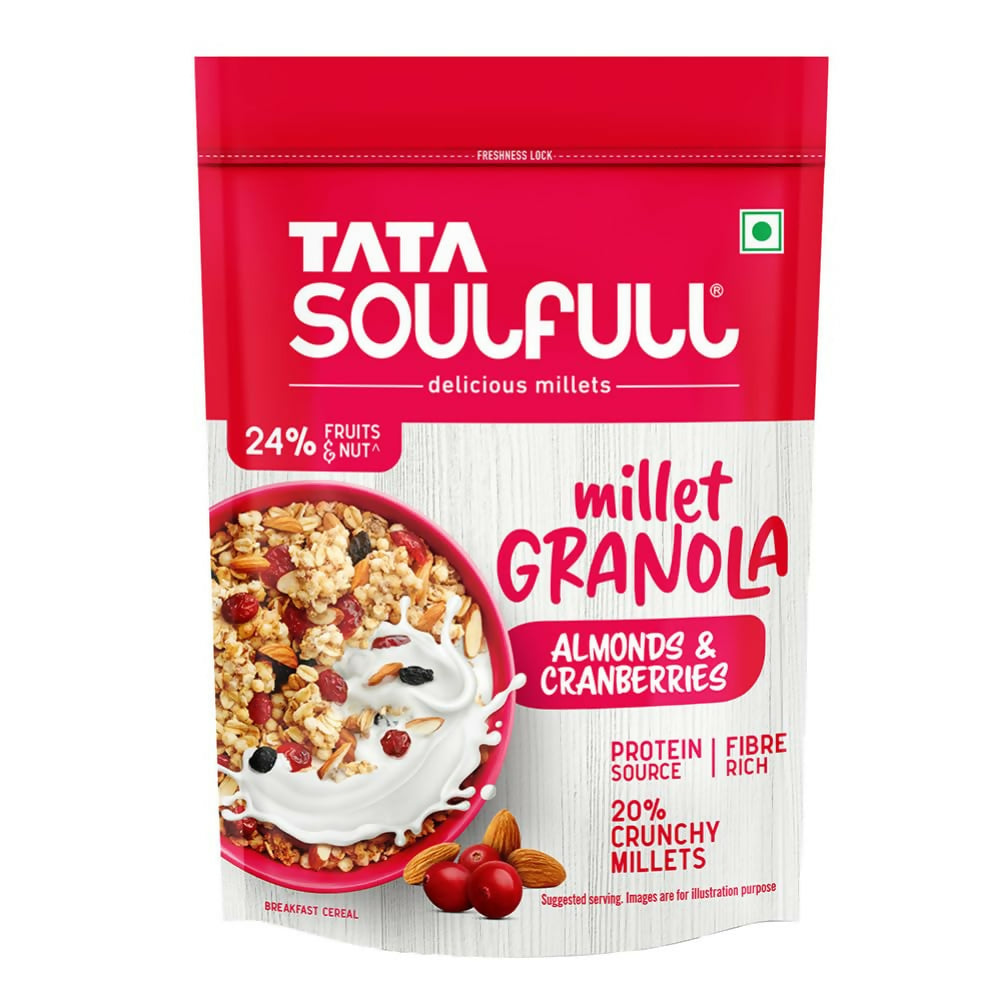 Tata Soulfull Millet Granola (Almonds & Cranberries)