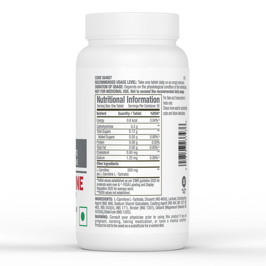 GNC Pro Performance L Carnitine Tablets 500mg