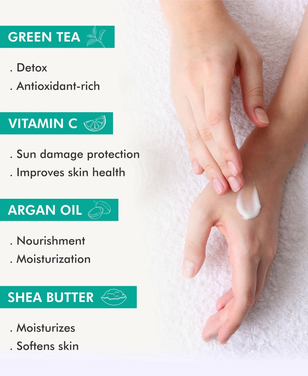 mCaffeine Green Tea Body Gel Lotion for Hydration | Best for Oily Skin | 200 ml