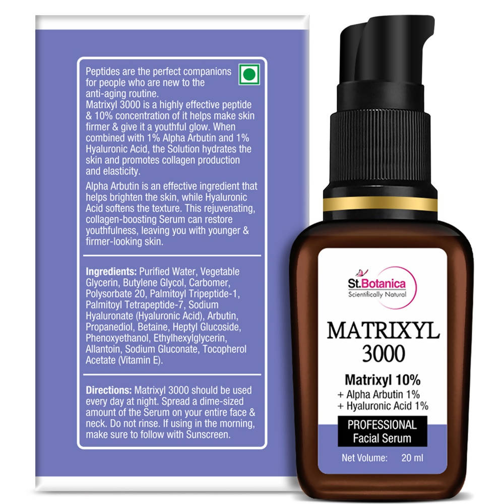 St.Botanica Matrixyl 3000 Professional Facial Serum - 20 ml