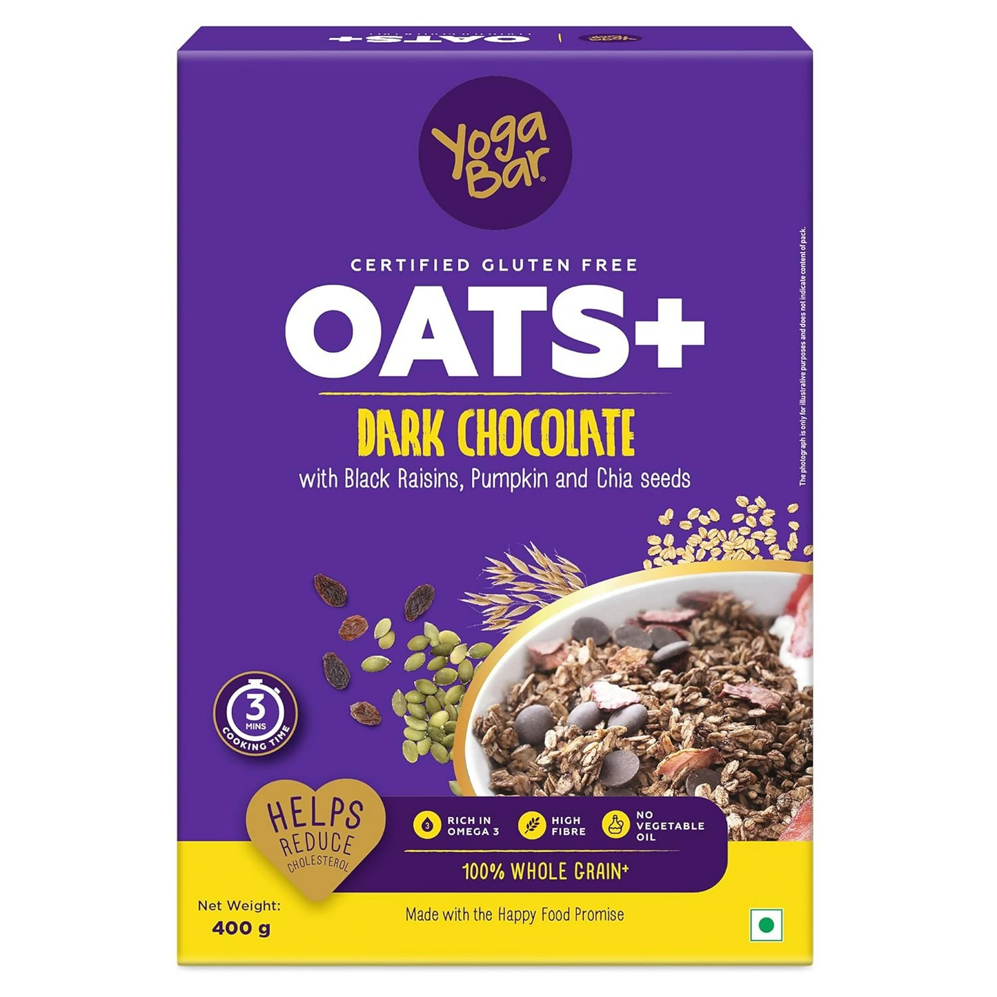 Yoga Bar Multigrain Energy Snack Bars - Dark Chocolate Flavour Premium Super Oats Combo