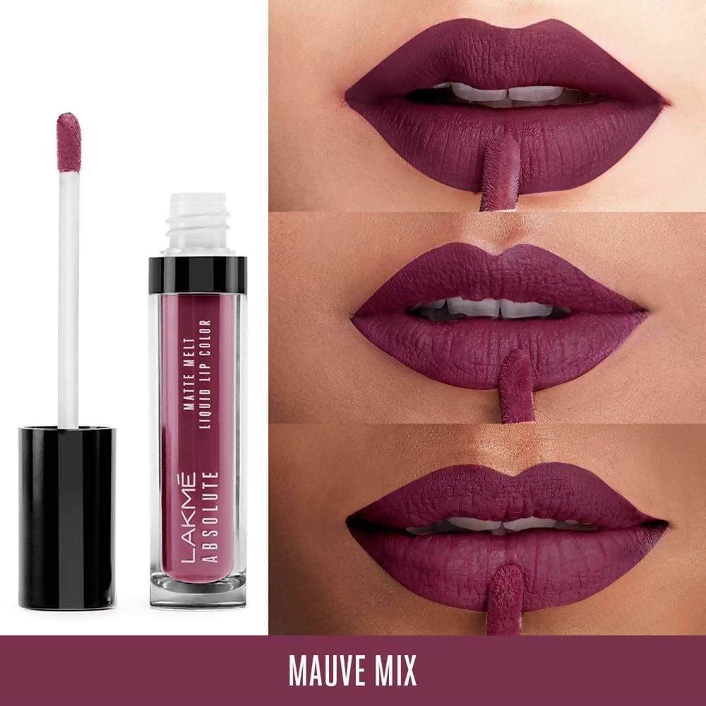 Lakme Absolute Matte Melt Liquid Lip Color Mauve Mix - 6 ml