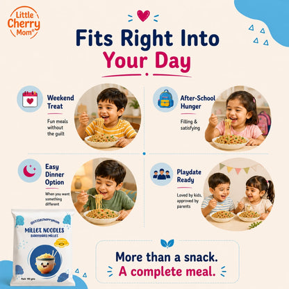 Littlecherrymom Barnyard Millet Instant Noodles
