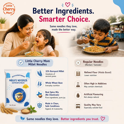 Littlecherrymom Barnyard Millet Instant Noodles