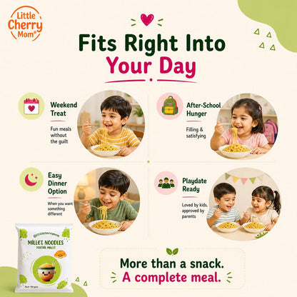 Littlecherrymom Foxtail Millet Instant Noodles