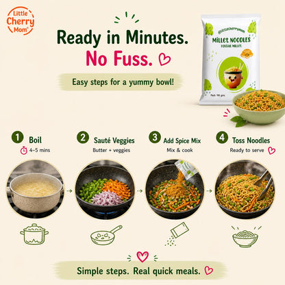 Littlecherrymom Foxtail Millet Instant Noodles