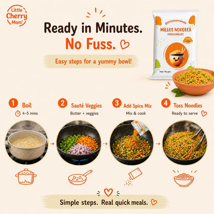 Littlecherrymom Kodo Millet Instant Noodles