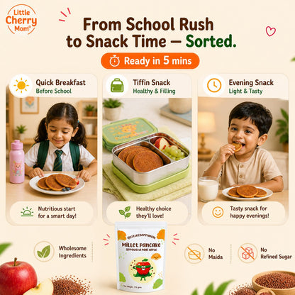 Littlecherrymom Pancake Mix Sprouted Ragi Apple