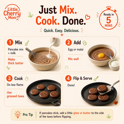 Littlecherrymom Pancake Mix Ragi Choco Banana
