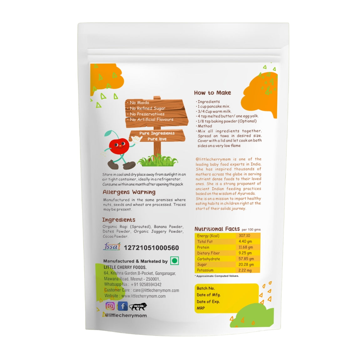Littlecherrymom Calcium Rich Pancake Combo