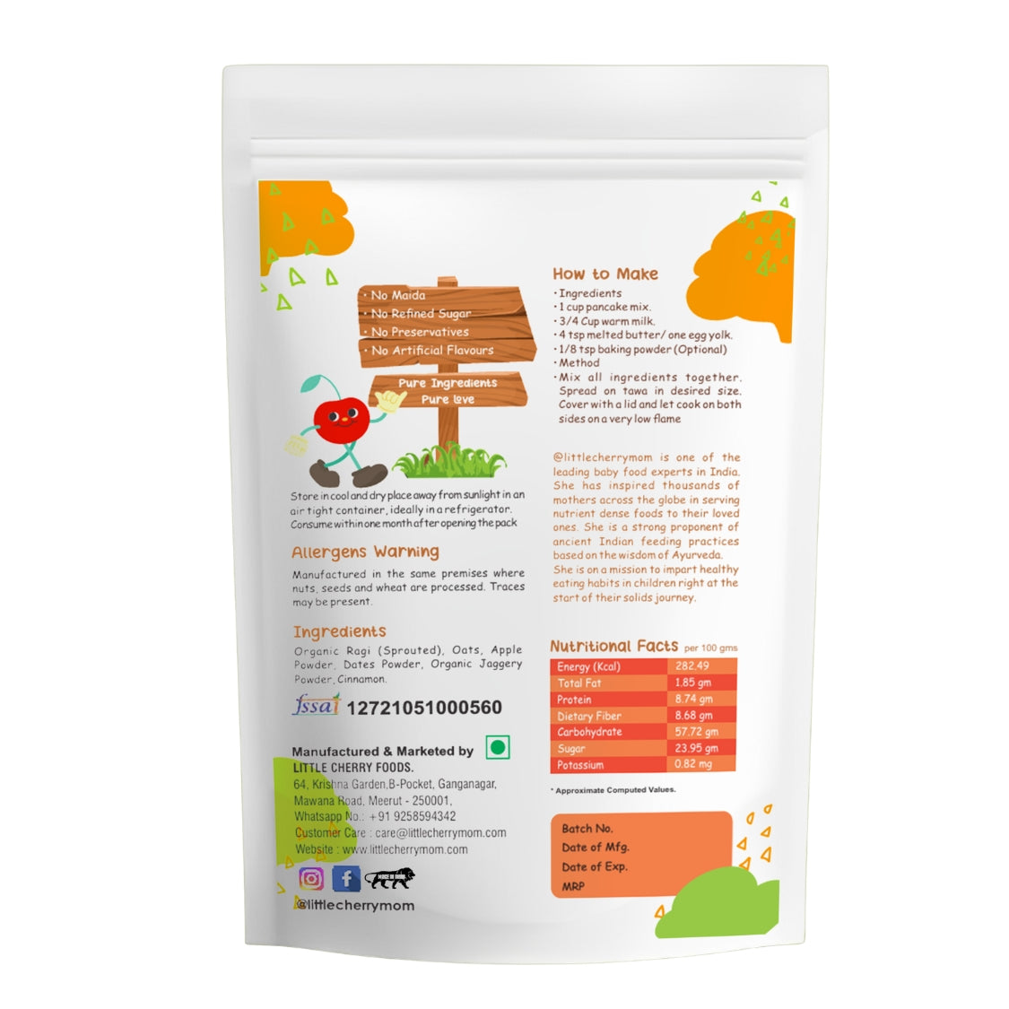 Littlecherrymom Calcium Rich Pancake Combo