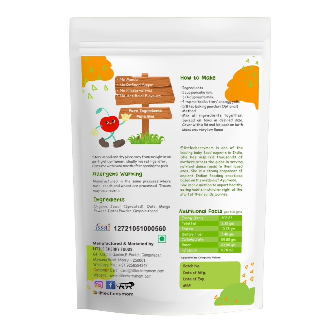 Littlecherrymom Super Millets Pancake Combo