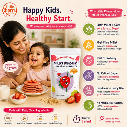 Littlecherrymom Pancake Mix Little Millet Strawberry