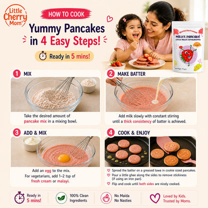 Littlecherrymom Pancake Mix Little Millet Strawberry