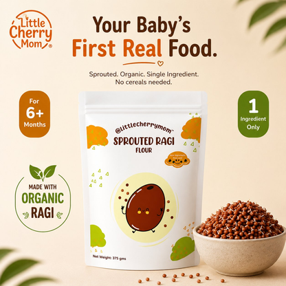 Littlecherrymom Sprouted Ragi Flour