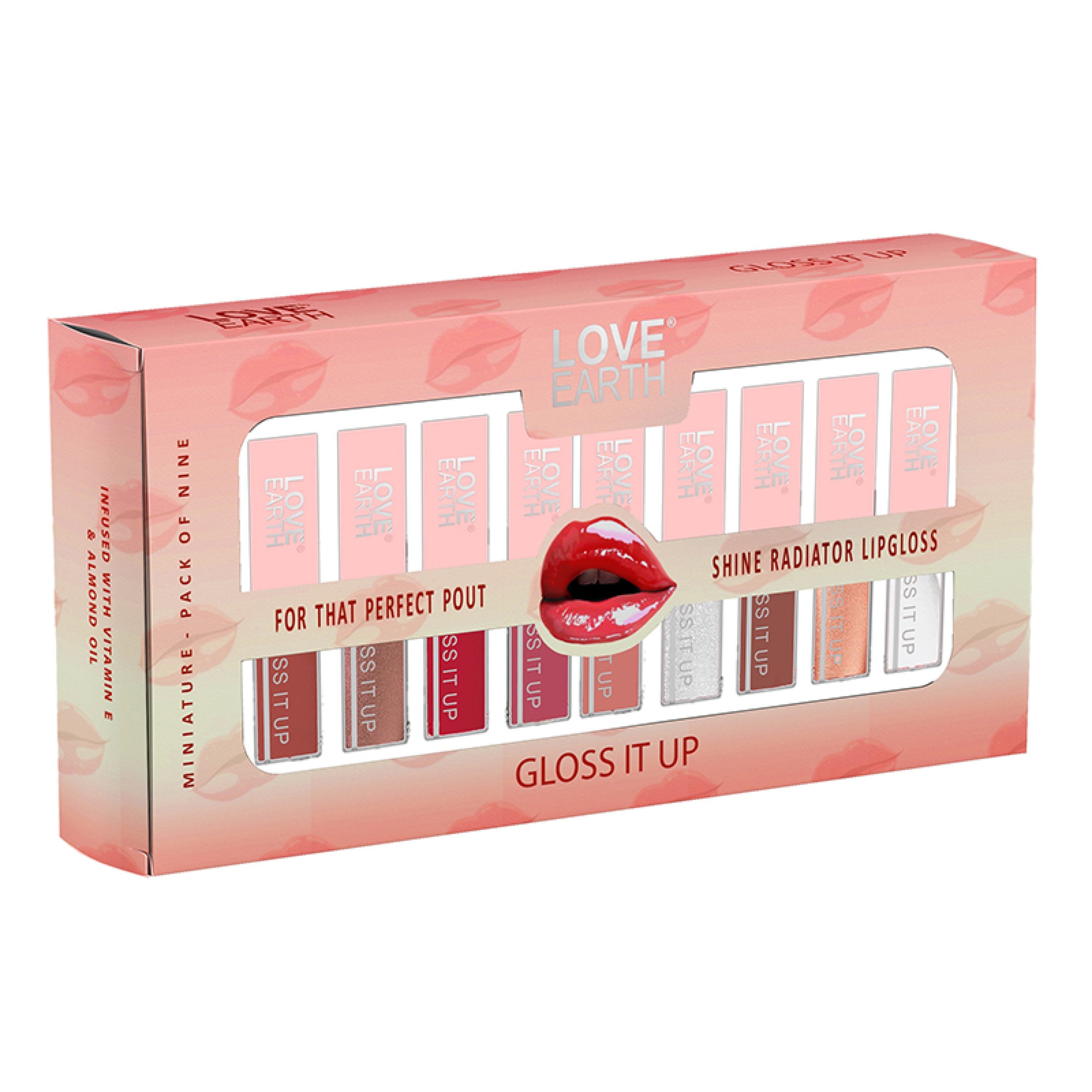 Love Earth Lip Gloss - Pack Of 9 - 2ml Each