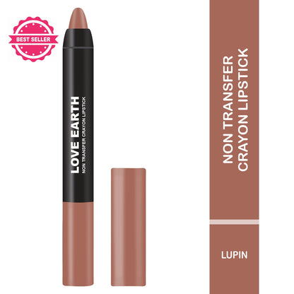 Love Earth Non Transfer Crayon Lipstick-Lupin
