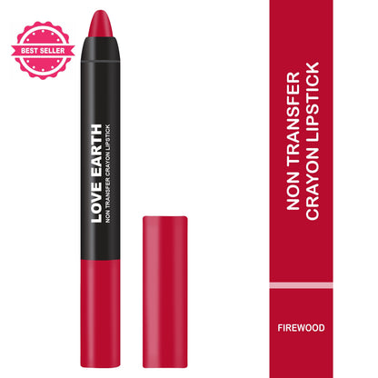 Love Earth Non Transfer Crayon Lipstick-Firewood