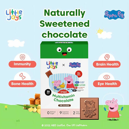 Little Joys x Peppa Pig Multivitamin Milk Chocolate for Kids (2-12 yrs)