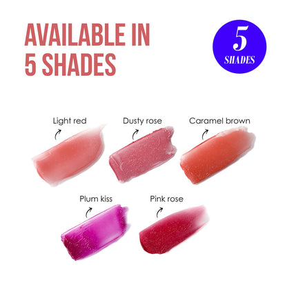 Blue Heaven Jelly & Butter Lip Balm - Caramel Brown, infused with Shea Butter & Vitamin E, Fades Pigmentation