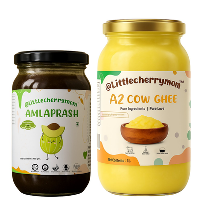 Littlecherrymom A2 Bilona Ghee & Amlaprash Combo