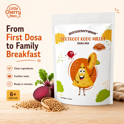 Littlecherrymom Beetroot Kodo Millet Instant Dosa